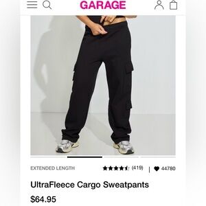 Garage Black UltraFleece Joggers